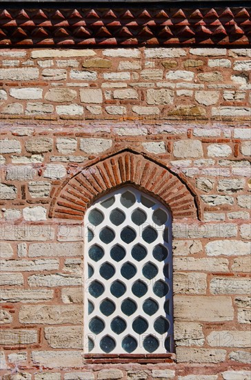 Turkey, Istanbul, Haghia Sophia window detail.