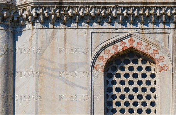 Turkey, Istanbul, Haghia Sophia window detail.