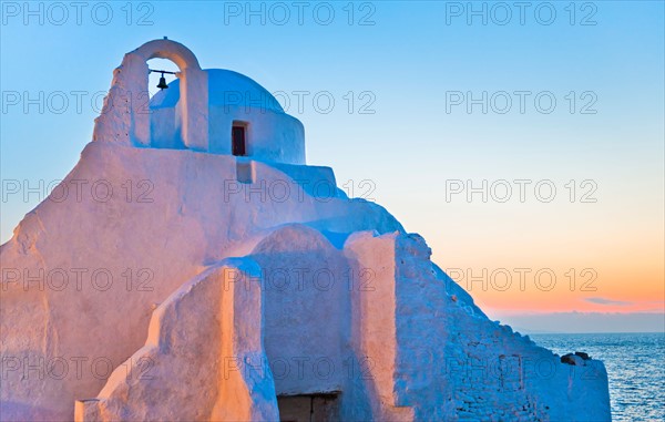 Greece, Cyclades Islands, Mykonos, Chora, Church of Panagia Paraportiani.