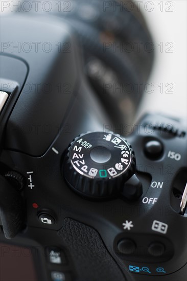 Digital SLR camera buttons.