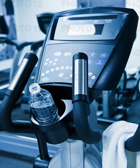 Exercise machine in gym. Photo : Daniel Grill