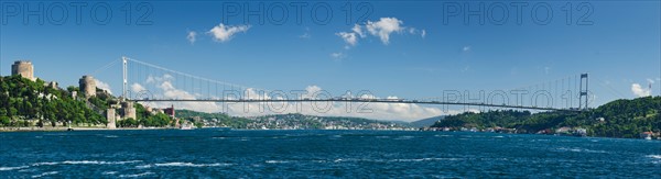 Turkey, Fatih Sultan Mehmet Bridge.