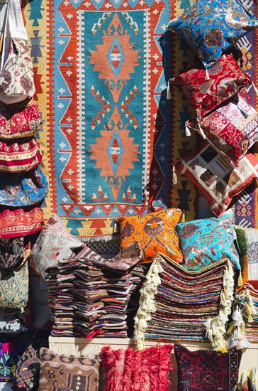 Turkey, Istanbul, rugs for sale.