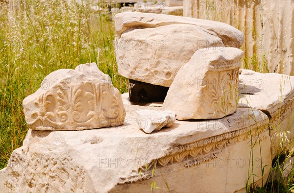 Greece, Athens, Acropolis, Old ruins.