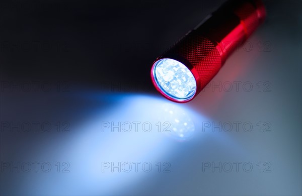 Illuminated flashlight.