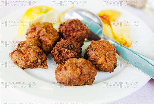 Greece, Athens, Greek lamb meatballs.