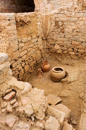 Turkey, Ephesus, Pottery outside private houses.