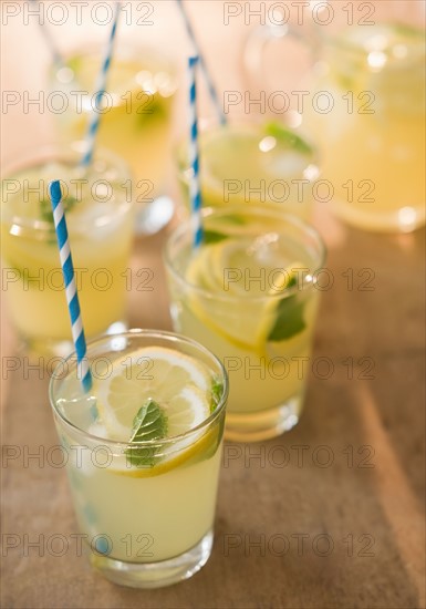 Close up of glasses with lemonade. Photo: Jamie Grill
