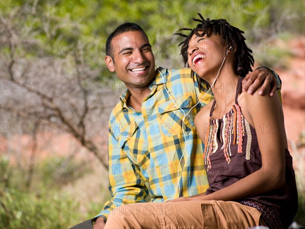 Man and woman in nature