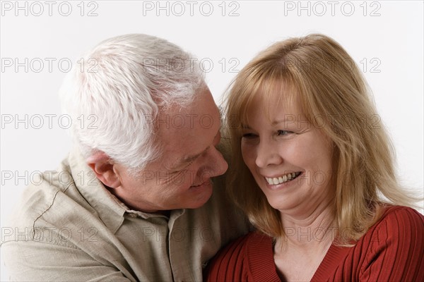 Portrait of elderly couple, studio shot. Photo: Rob Lewine