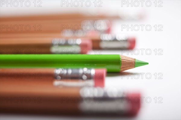 Studio shot of pencils. Photo : Winslow Productions