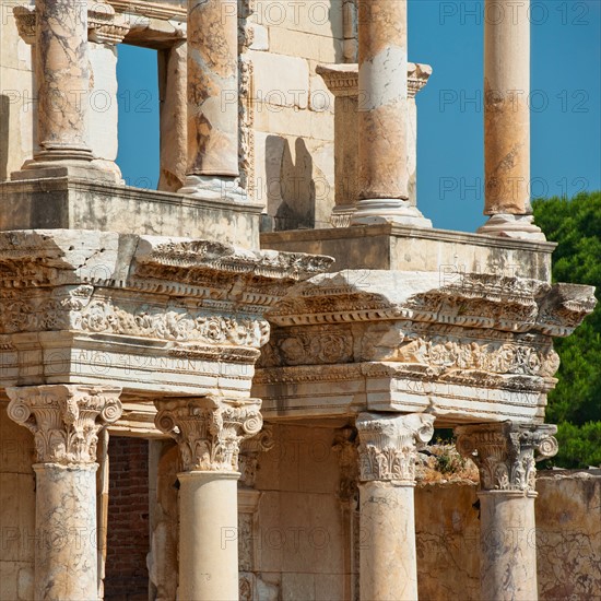 Turkey, Ephesus, Library of Celsus.