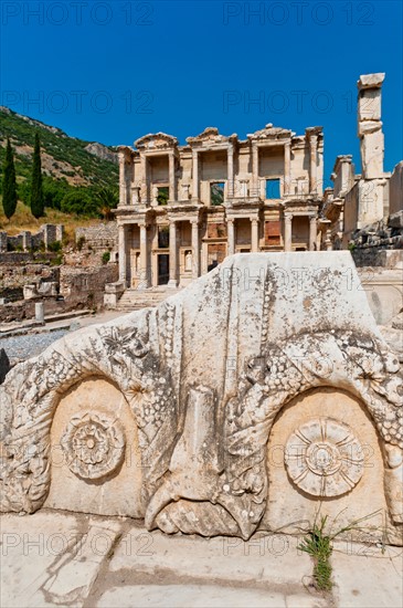 Turkey, Ephesus, Library of Celsus.