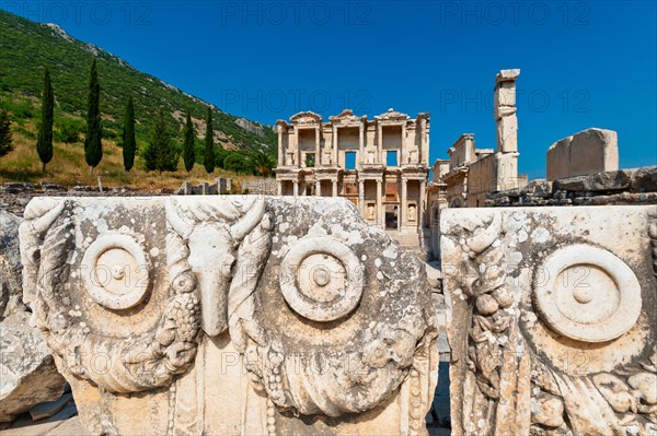 Turkey, Ephesus, Library of Celsus.