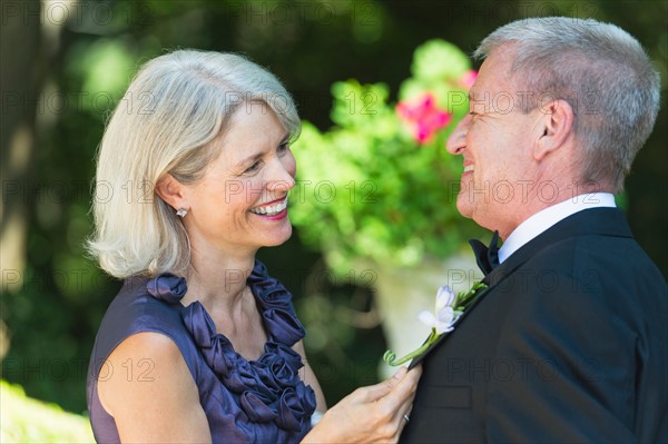 Elegant senior couple.