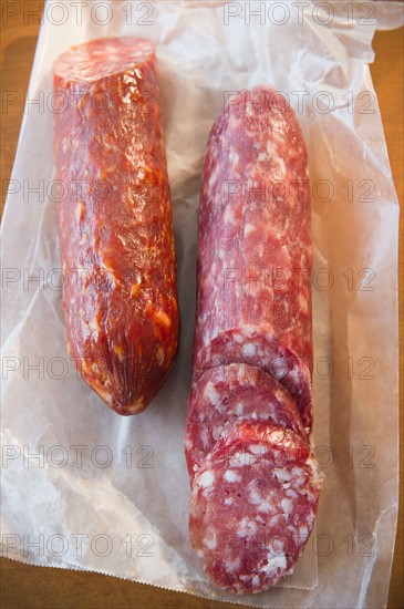 Close up of salami. Photo : Jamie Grill