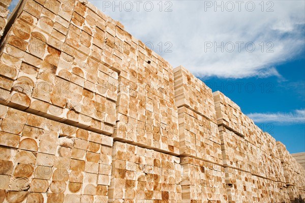 Orderly stack of timber. Photo: Erik Isakson