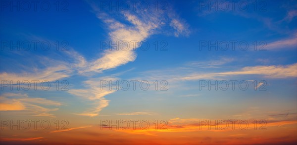 Studio shot of sunset sky.