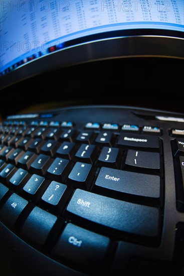 Studio shot of computer keyboard.