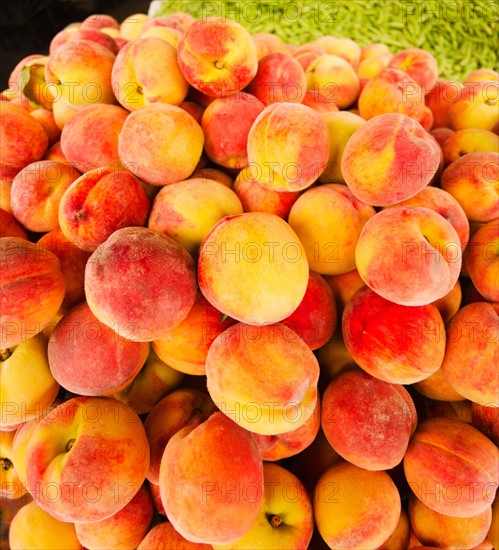 Heap of peaches.