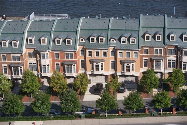 USA, New Jersey, Weehawken, Suburban houses. Photo : fotog