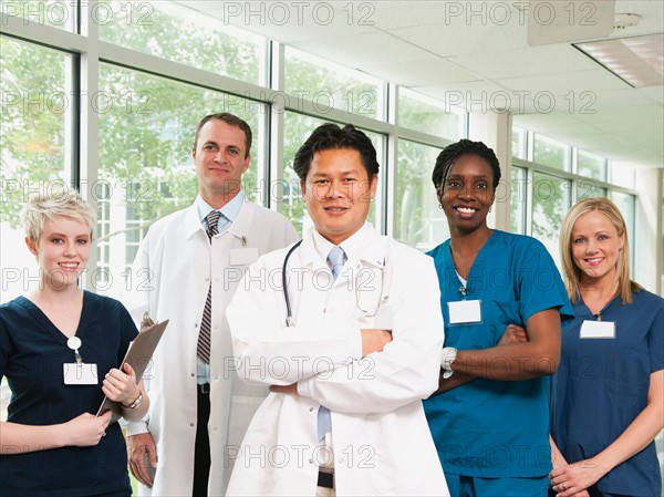 Portrait of doctors and nurses.