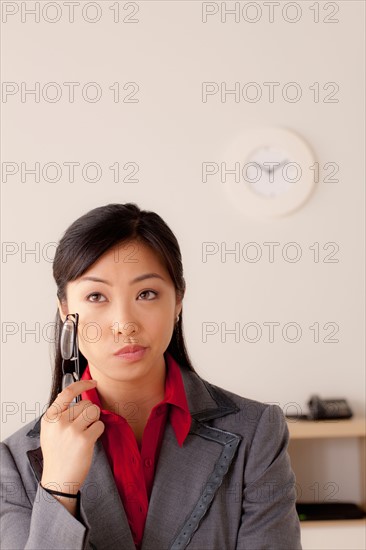 Studio portrait of businesswoman. Photo: Rob Lewine