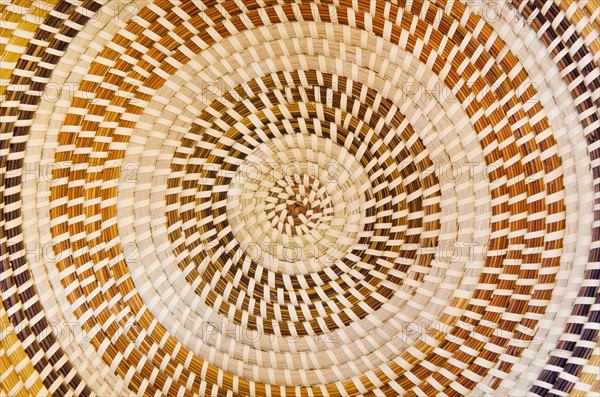 USA, South Carolina, Charleston, Sweetgrass basket pattern.