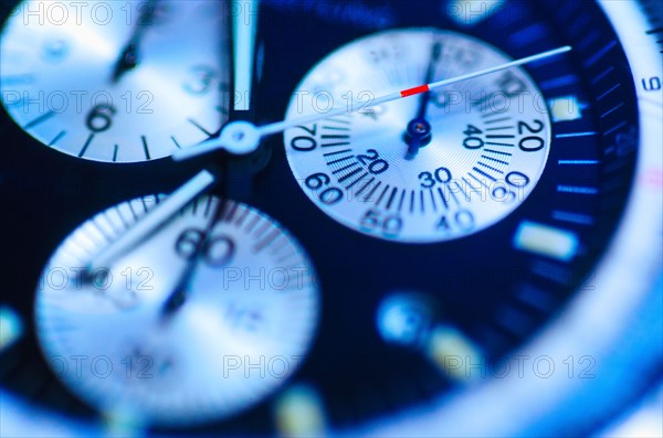 Studio detail of wristwatch.