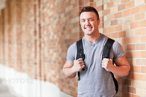 Portrait of male college student. Photo : Take A Pix Media