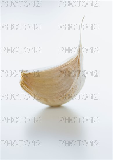 Studio shot of fresh garlic clove.