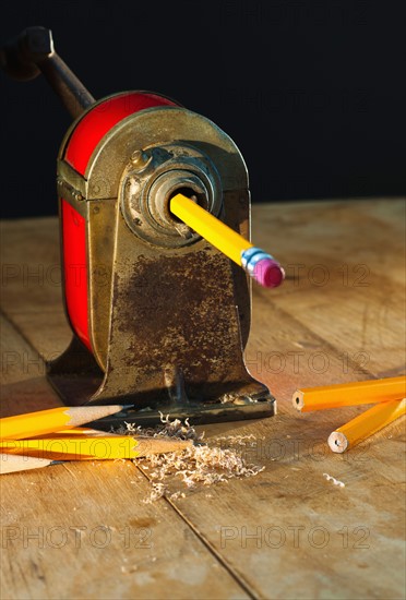 Studio shot of pencil sharpener.