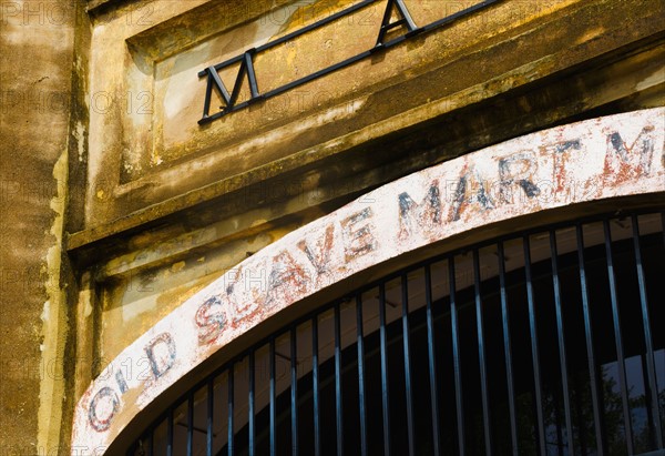 USA, South Carolina, Charleston, Close up of gate of old slave market.