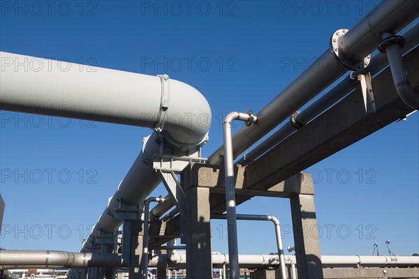 Pipes of water treatment plant. Photo: fotog