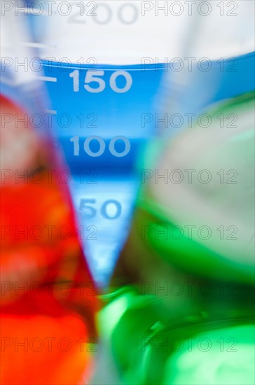 Studio shot of laboratory beakers. Photo: Antonio M. Rosario