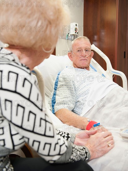 Senior people in hospital.