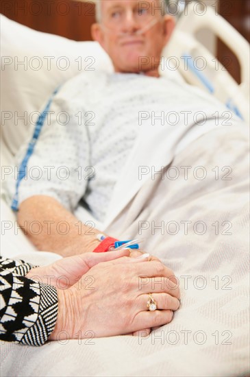 Senior people in hospital.