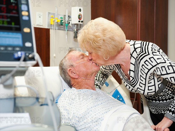 Senior people in hospital.