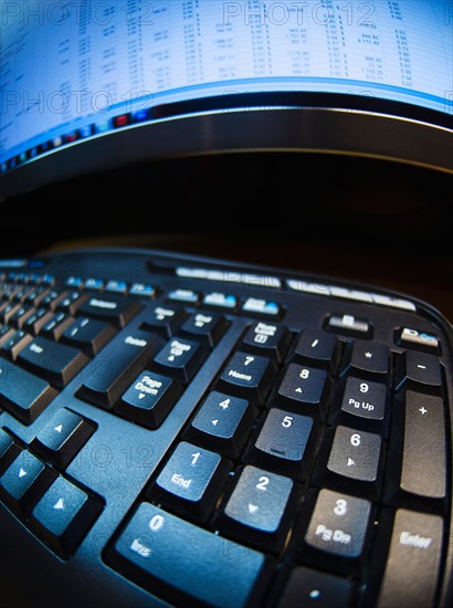 Studio shot of computer keyboard.