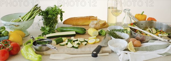 Healthy food, studio shot.