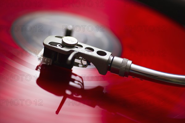 Detail of record player.
