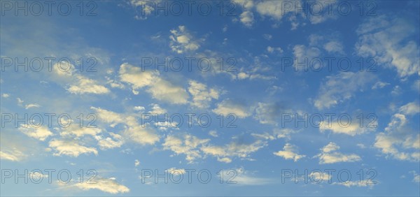 Blue sky with clouds.