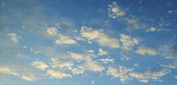 Blue sky with clouds.