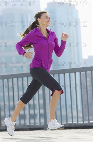 Woman running.