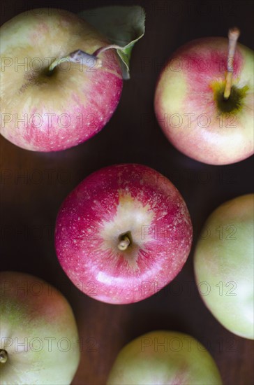 Close up of apples on table. Photo : Jamie Grill