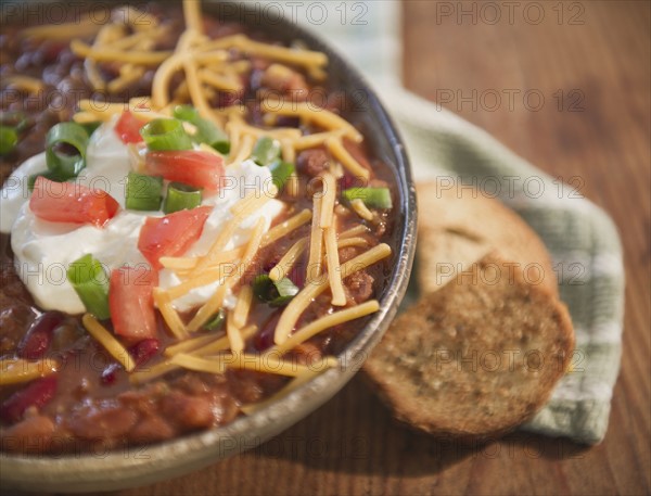 Close up of stew with chili. Photo : Jamie Grill