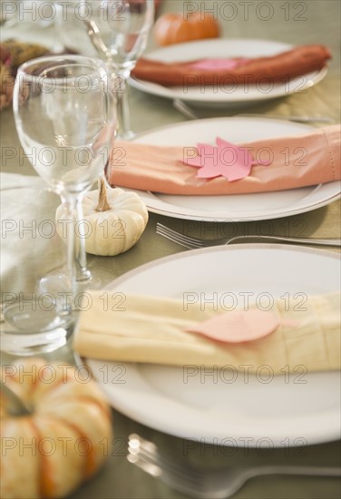 Close up of table setting. Photo : Jamie Grill