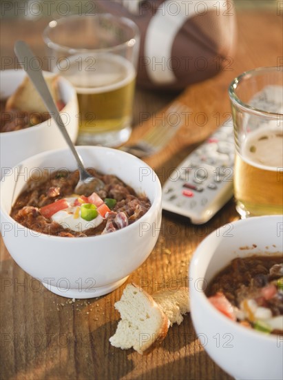 Close up of chili soup. Photo: Jamie Grill