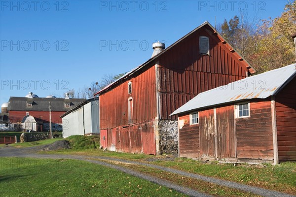 USA, New York,Chester, Historic wooden architecture. Photo : fotog