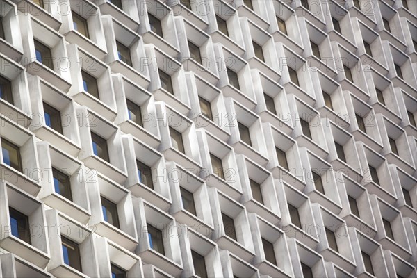 USA, New York City, Exterior of modern office building. Photo: fotog